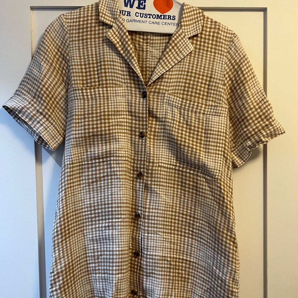 Everlane Linen Shirt Dress